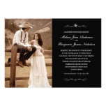 Western Wedding Photo Invitations