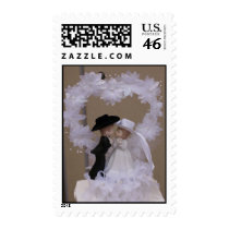 Western Wedding Postage Stamps