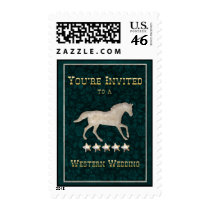 Western Wedding Postage