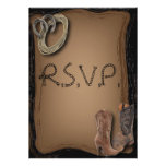 Western Wedding RSVP Invites