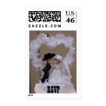Western Wedding - RSVP Postage Stamp