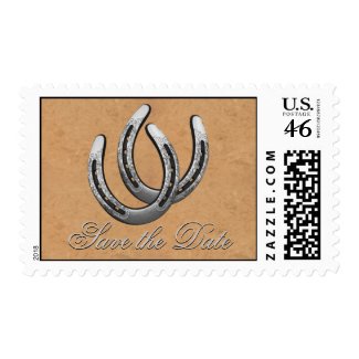 Western Wedding Save the Date stamp