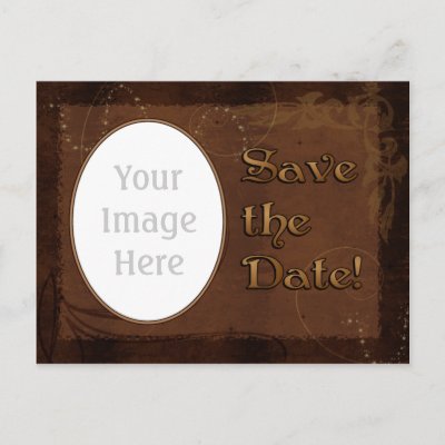 Western Wedding Save the Date Postcard template by RanchLady