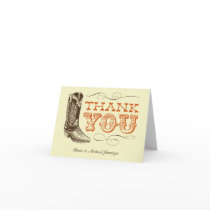 Western Wedding Thank You Cards