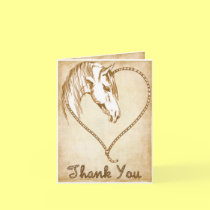 Western Wedding Thank you Notes cards