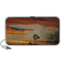 Western Windmill Sunset Mini Speakers