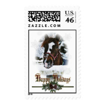 Western Winter Holiday postage stamps
