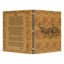 Western Wrangler Recipes Cookbook Binder binder