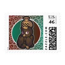 Western Zodiac - Aquarius Button (Horizontal) postage