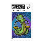 Western Zodiac - Libra Stamp (Vertical)