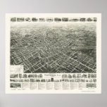 Westfield, NJ Panoramic Map - 1929 Poster