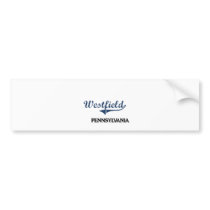 Westfield Pennsylvania City Classic Bumper Sticker
