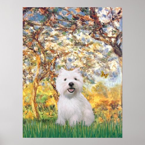 Westie 2 - Spring zazzle_print