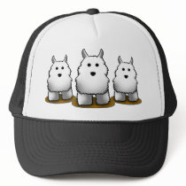 Westie Alpha Dog Trucker's Cap hats