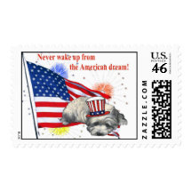 Westie – American Dream Postage Stamp