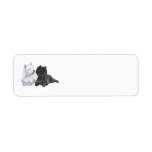 Westie and Cairn Return Address Label