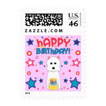 Westie Birthday Postage Stamp