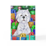 Westie Christmas Open Gifts cards