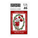 Westie Christmas Wishes Postage Stamp