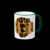 Westie Dad Mug mugs