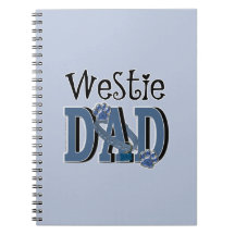 Westie DAD Spiral Notebook