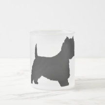 Westie Dog (black) Mug