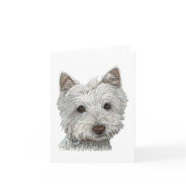 Westie dog card