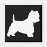 Westie Dog (white) Fridge Magnet