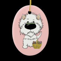 Westie - Easter Bone Hunt, Anyone? ornaments