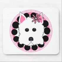 Westie Girl mousepads
