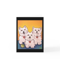 Westie Greeting Card