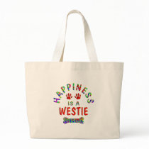 Westie Happiness Tote Bags
