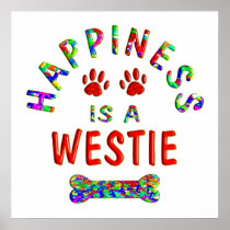 Westie Happiness Posters