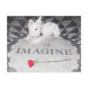 Westie Imagines World Peace postcards