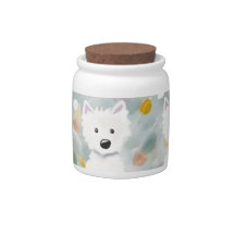 Westie Impressions Treat Jar Candy Dish