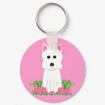Westie keychains by totallypainted Westie keychains