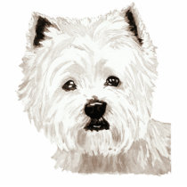 Westie Keychain photo sculptures