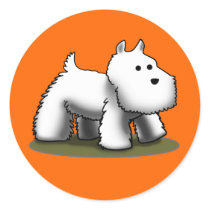 Westie Large Stickers