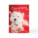 Westie Let It Snow Greeting #2 - Customizable cards