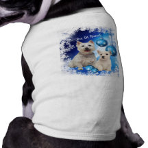 Westie Let It Snow Holiday Greeting Dog T Shirt