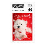 Westie Let It Snow! Postage Stamp #2