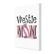 Westie MOM Canvas Print