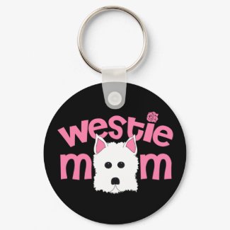 Westie Mom keychain