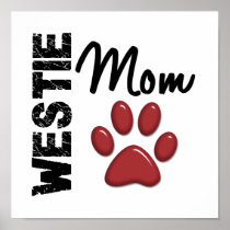 Westie Mom Paw Print 2