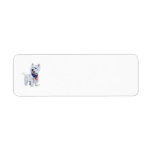 Westie Patriotic Return Address Label