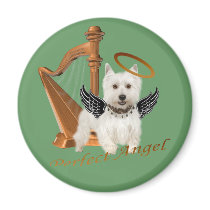 Westie Perfect Angel Magnet