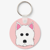Westie Portrait keychains by totallypainted Westie Portrait keychains