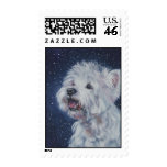 Westie postage stamp