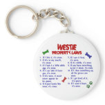 WESTIE Property Laws 2 Keychain