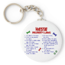 WESTIE Property Laws 2 Keychain